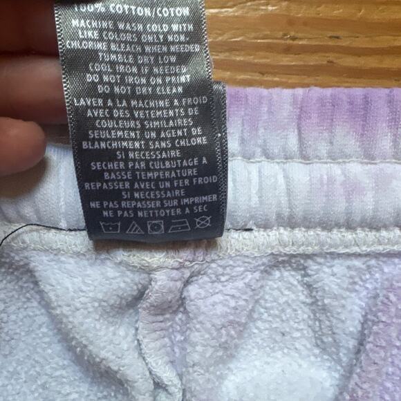 Broken Promises Santa Cruz purple tie dyed butterfly sweatpants SIZE L - Picture 5 of 6